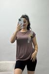 Pul İşlemeli Viskon Bluz Vizon - 70385.599.
