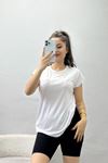 Kalp İşlemeli Viskon Bluz Beyaz - 70413.599.