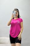 İşlemeli Viskon Bluz Fuşya - 70415.599.