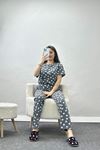 Kısa Kollu Süprem Pijama Takımı Fümebeyaz - 50523.1961.
