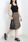 Asimetrik Kesim Etek Leopar - 2528.555.