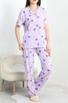 Milan Kumaş Düğmeli Pijama Takımı Mortavşan - 750.1287.