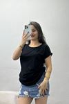 Omuz Dantelli Bluz Siyah - 70237.599.