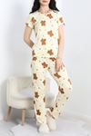 Alt Üst Aynı Pijama Takımı Sarı - 50079.1857.