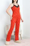 Milan Kumaş Dantelli Pijama Takımı  Kırmızıyıldız - 50598.1857.