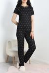 Alt Üst Pegasus Pijama Takımı Siyahpuanlı - 50419.1048.