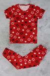 4-13 Yaş Çocuk Pijama Takımı Kırmızı - 413.1287.