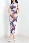 Batik Sandy Drapeli Elbise Gribordo - 40917.1394.