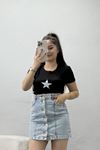 Reglan Kol Likralı Kompak Penye Siyah - 91100.1878.