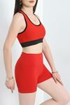 Fitness Şortlu Takım Kırmızı - 41315.1255.