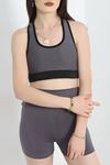 Fitness Şortlu Takım Füme - 41315.1255.