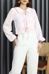 Bağcıklı Bluz Pembe - 70435.1934.
