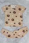 4-13 Yaş Çocuk Pijama Takımı Kahve - 413.1287.