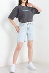 Baskılı Oversize Tişört Antrasit1 - 40649.1872.