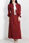 Kurdele Detay Lax Takım Bordo - 13208.179.
