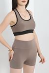 Fitness Şortlu Takım Vizon - 41315.1255.