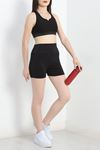 Fitness Şortlu Takım Siyah - 41314.1255.