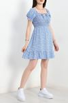 Gipeli Mini Elbise  Mavibeyaz - 6014.1247.