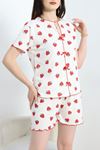 Alaçatı Şortlu Pijama Takımı Beyazçilek - 50681.1952.