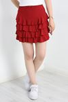 Kat Kat Bürümcük Mini Etek Bordo - 40616.1977.