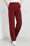 Bel Lastikli Palazzo Pantolon Bordo - 30888.1397.
