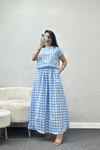 Kareli Etekli Oversize Takım Bebemavi - 13207.179.