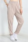 En Boy Likra Paraşüt Pantolon Taş - 30239.1837.