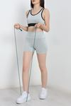 Kalın Askı Fitness Şortlu Takım Boyalıgri - 41317.1255.