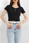 Kaşkorse Crop Body Siyah - 41335.1856.