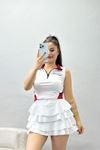 Sıfır Kol Crop Body Beyaz - 70519.1855.