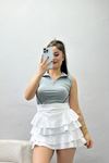Sıfır Kol Crop Body Gri - 70522.1855.