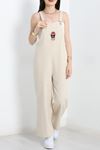 Nakışlı Gabardin Salopet Taş - 3245.179.