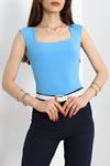 Kare Yaka Çıtçıtlı Body Mavi - 41333.1856.