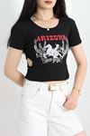 Kaşkorse Crop Body Siyahkırmızı - 41340.1856.