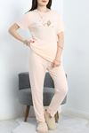 Viskon Pijama Takımı Somon - 50562.1961.