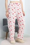 Süprem Pamuk Pijama Altı Kırmızıçilek - 50683.1928.