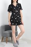 Pegasus Fırfırlı Şortlu Düğmeli Pijama Takımı Lilafiyonk - 669.1287.