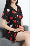 Pegasus Fırfırlı Şortlu Düğmeli Pijama Takımı Beyazpuantiye - 669.1287.