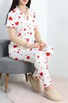 Pegasus Fırfırlı Düğmeli Pijama Takımı Kırmızıkalp - 671.1287.