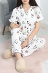 Pegasus Fırfırlı Düğmeli Pijama Takımı Pembekalp - 671.1287.
