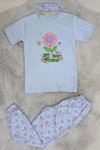 10-13 Yaş Göz Bantlı Penye Çocuk Pijama Takımı Bebemavi - 42025.1951.