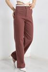 Cepsiz Palazzo Kot Pantolon Patlıcanmor1 - 40466.1431.
