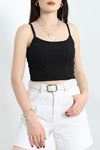 İp Askı Crop Atlet Siyah - 41348.1595.