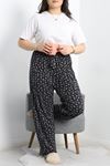 Büyük Beden Poliviskon Pijama Altı Lacivert2 - 41303.1048.