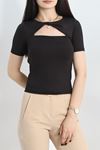 Yaka Pencereli Body Siyah - 70615.1019.
