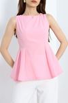Kloş Kesim Bluz Tozpembe - 70432.1949.