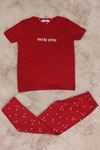5-12 Yaş Milan Baskılı Pijama Takımı Kırmızıbeyaz - 50726.1048.