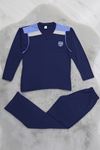 10-16 Yaş Garnili Erkek Çocuk Pijama Takımı Lacigri - 50715.1838.