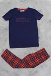 5-12 Yaş Milan Baskılı Pijama Takımı Lacikırmızı - 50726.1048.