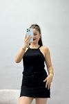 Çift İp Askılı Bluz Siyah - 70457.1949.